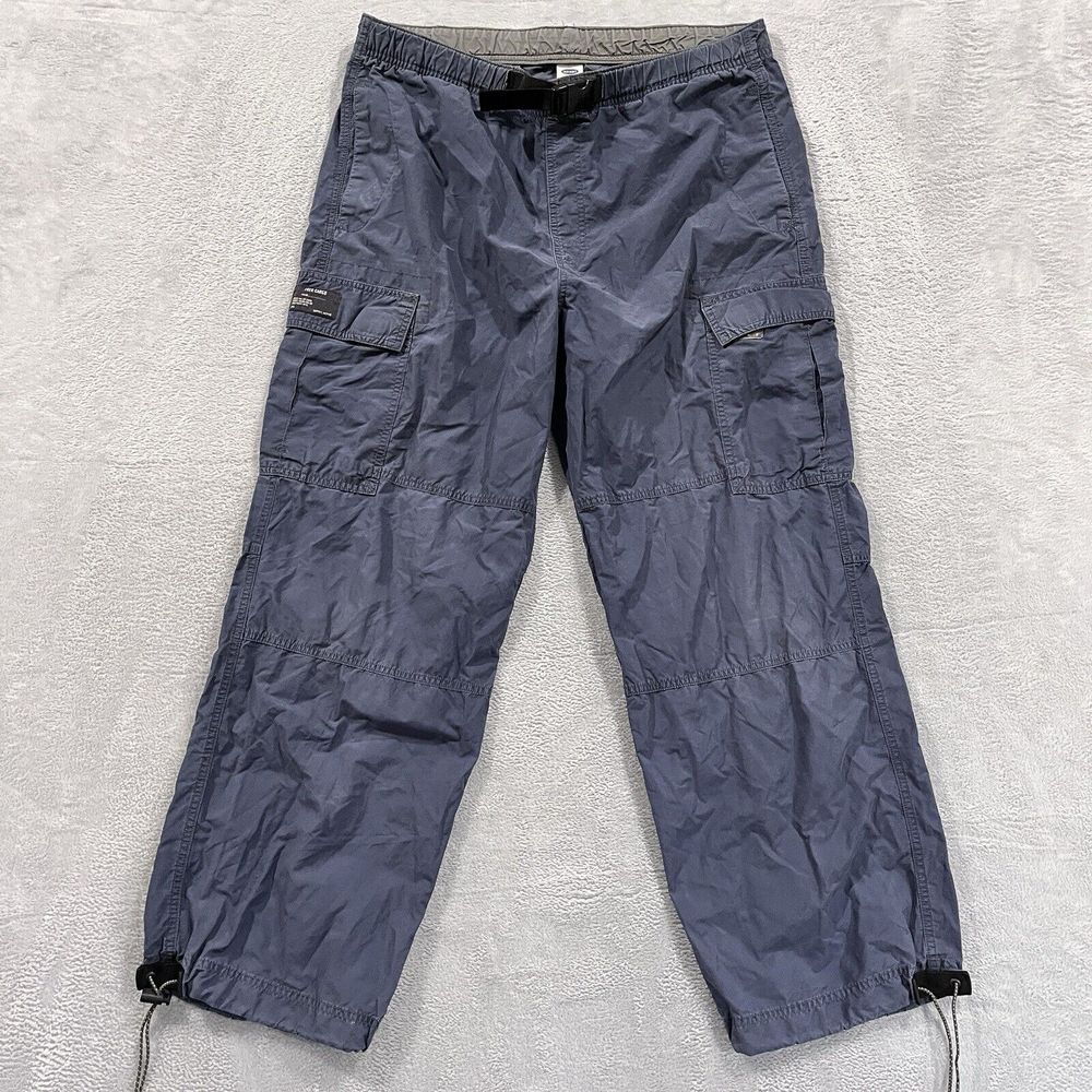 VTG Old Navy Pants Mens‎ M Trek Cargo Blue Cybergrunge Baggy Skater